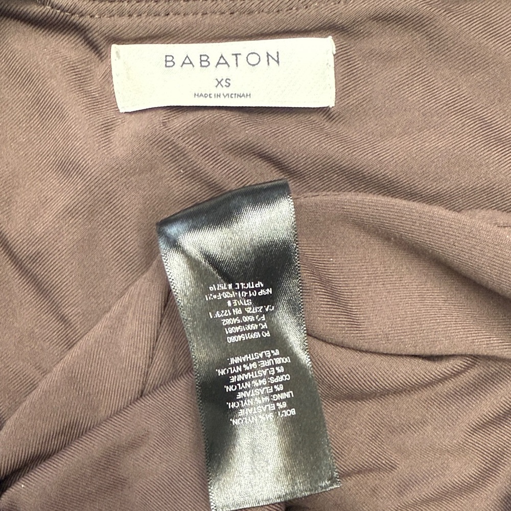 Babaton Chocolate V-Neck Body Suit - Picture 2 of 3